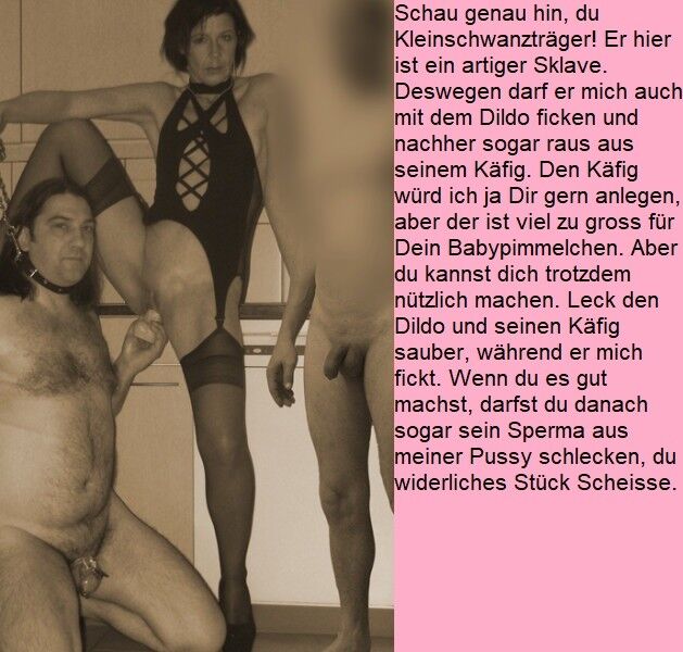 Free porn pics of Captions (german) fuer Devoter_Kleinschwanz 3 of 6 pics