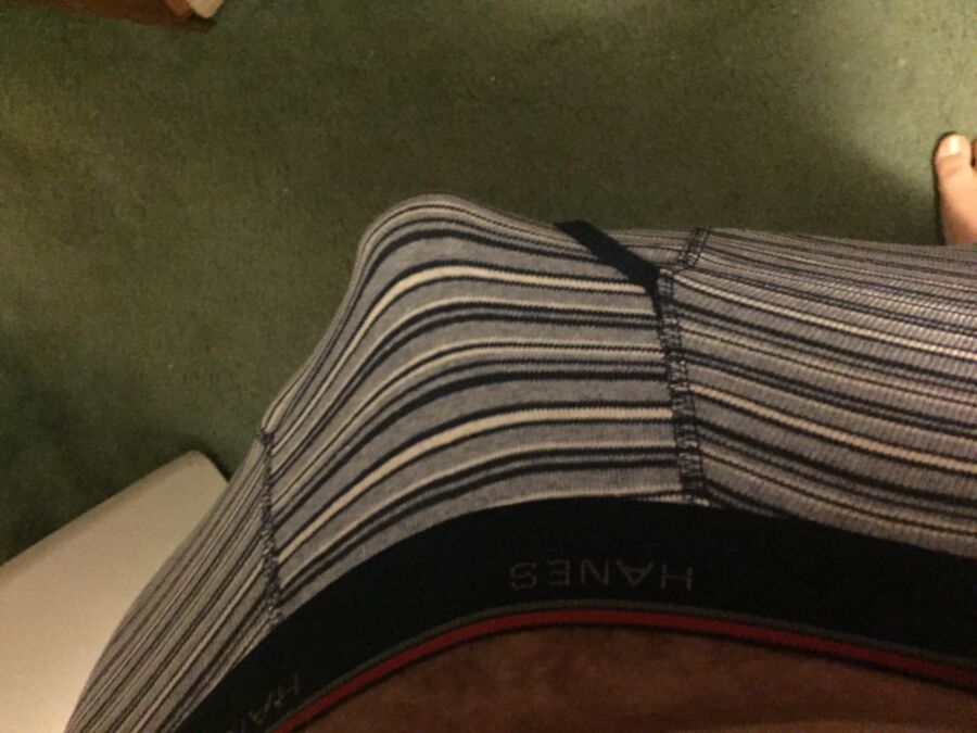 Free porn pics of Me in striped boxer briefs 1 of 10 pics