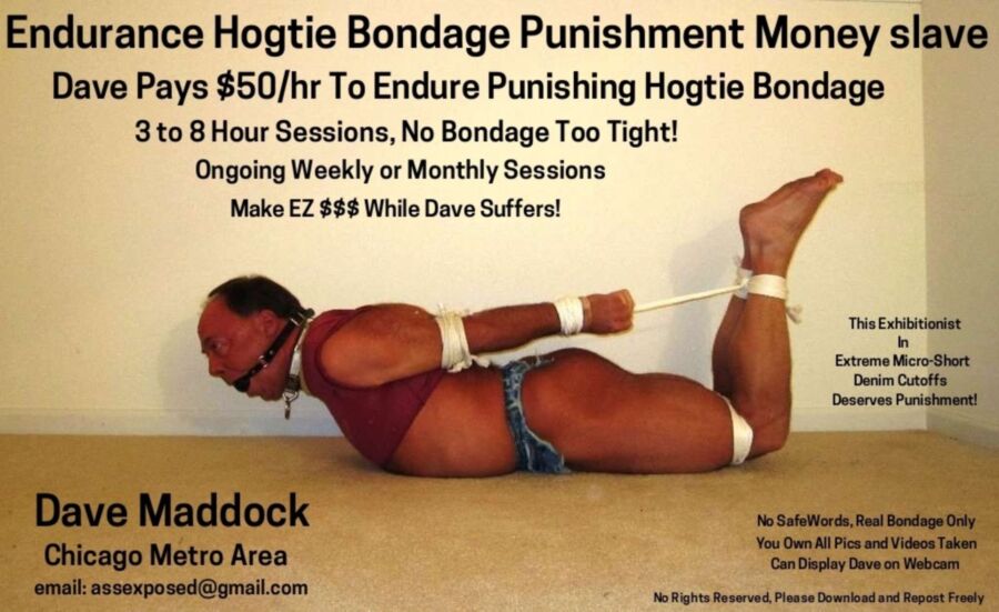Free porn pics of Endurance Hogtie Bondage Punishment Money slave 1 of 8 pics