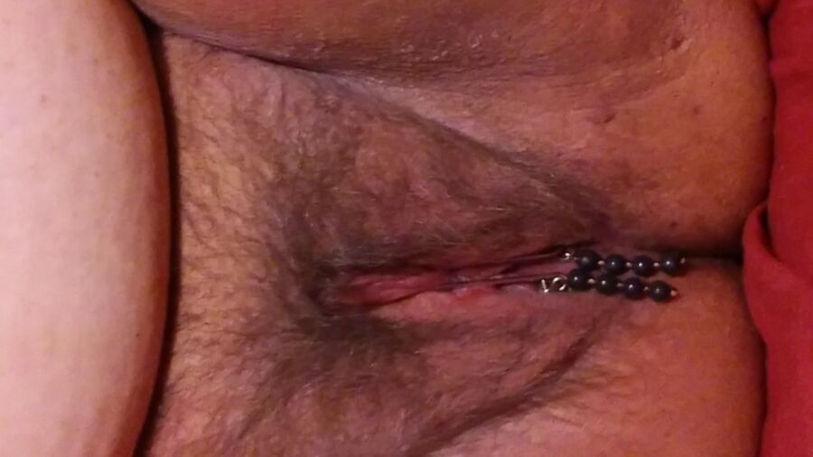 Free porn pics of My Wife Wearing Her Pussy Jewerly For Your Comments 6 of 7 pics