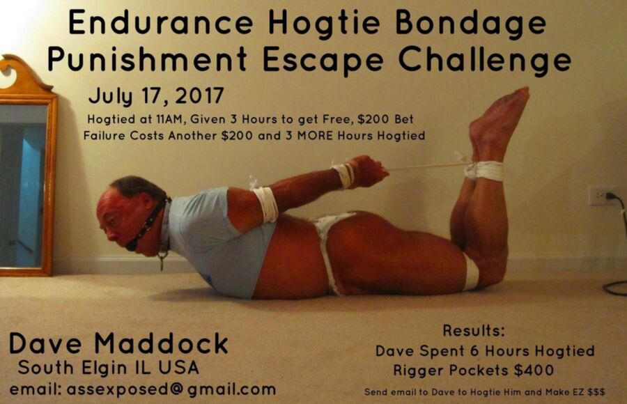 Free porn pics of Endurance Hogtie Bondage Punishment Money slave 7 of 8 pics