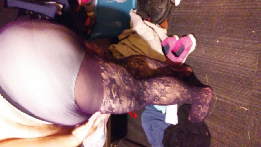 Free porn pics of My Wife In Her New Purple Pantyhose For Your Comments 21 of 22 pics