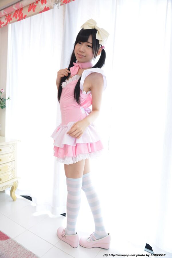 Skinny cute maid asian