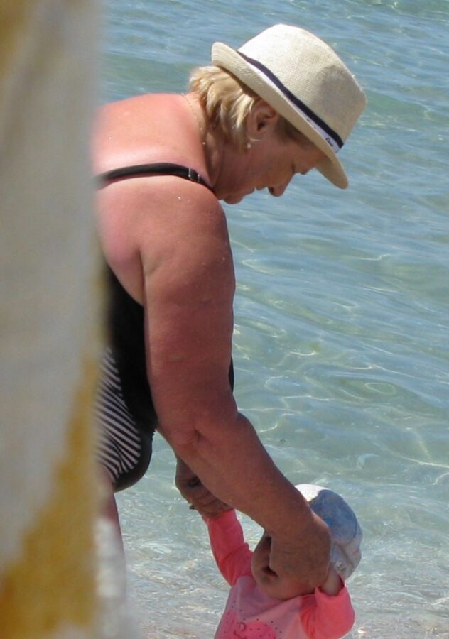 Free porn pics of Huge Tit Granny Beach candid 10 of 25 pics