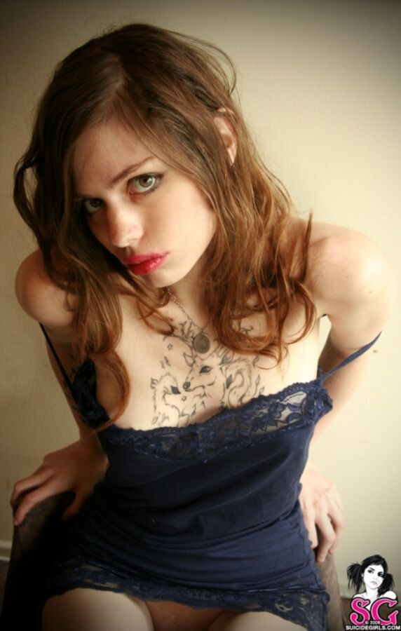 Free porn pics of Charm - Celestial-SuicideGirls tatoo Pale emo teen 3 of 39 pics