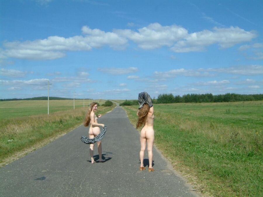 Free porn pics of Alena B and Asja - Sisters On The Road nude in russia - peeing 15 of 190 pics