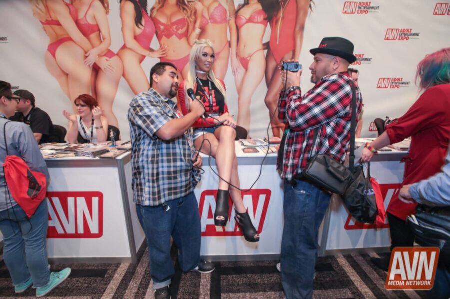 Free porn pics of AVN Booth at AEE 10 of 73 pics