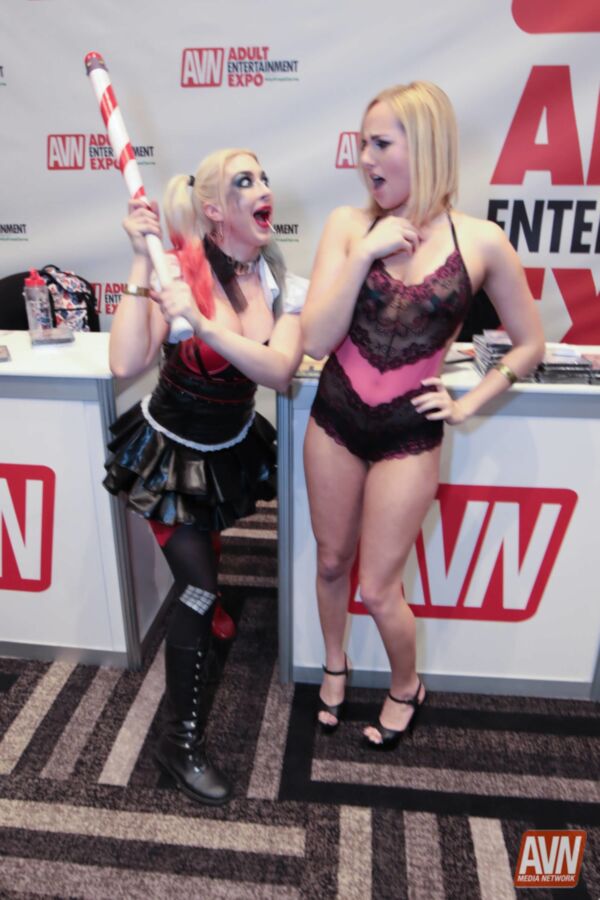 Free porn pics of AVN Booth at AEE 12 of 73 pics