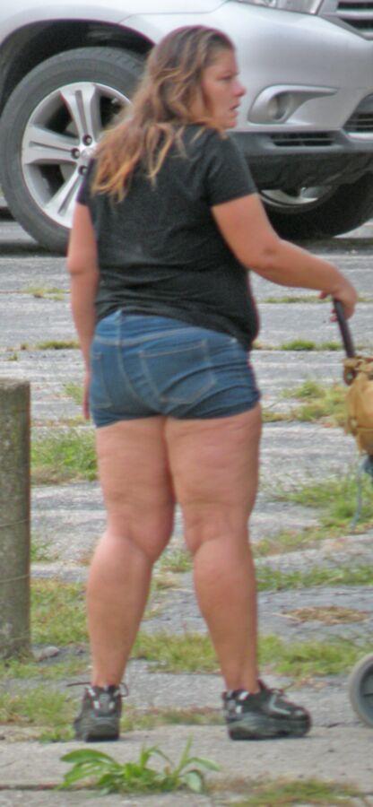 Free porn pics of Super Thick Older BBW, BIG Legs, Tight Short Shorts 5 of 23 pics