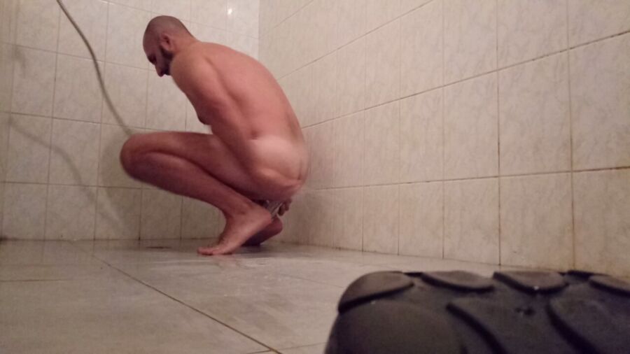 Free porn pics of Russian gay slut in the shower cleans the anal input 7 of 38 pics