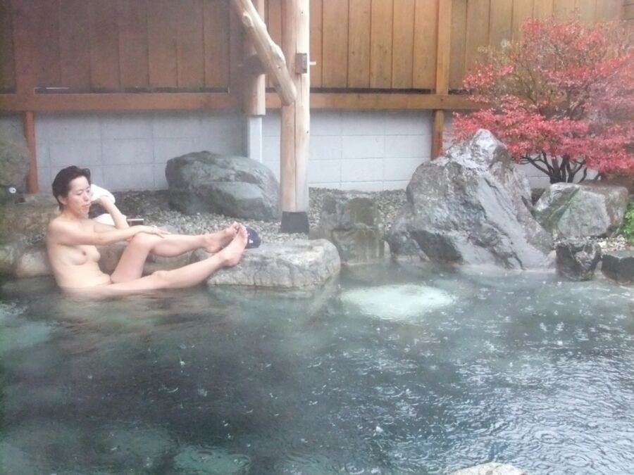 Free porn pics of Japanese MILF loves the onsen - hot spring 2 of 355 pics