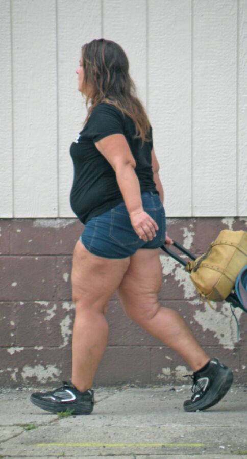 Free porn pics of Super Thick Older BBW, BIG Legs, Tight Short Shorts 2 of 23 pics