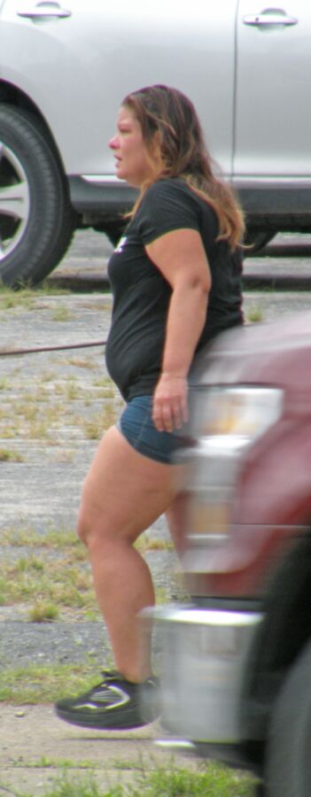 Free porn pics of Super Thick Older BBW, BIG Legs, Tight Short Shorts 9 of 23 pics