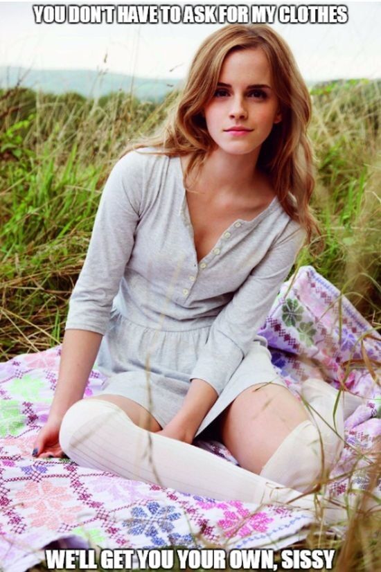 Free porn pics of More Emma Watson sissy captions 2 of 12 pics