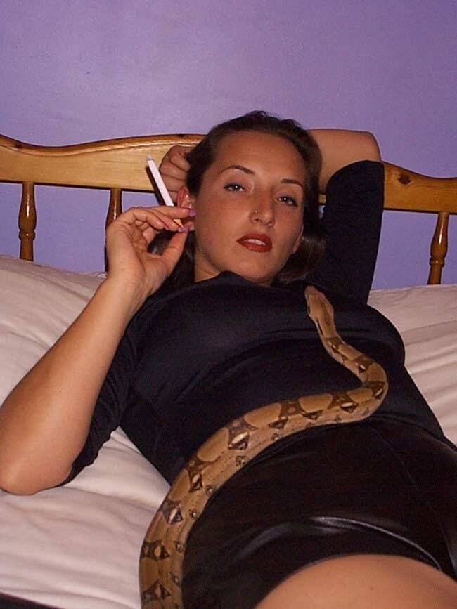Free porn pics of Ali with Pet snake 10 of 19 pics