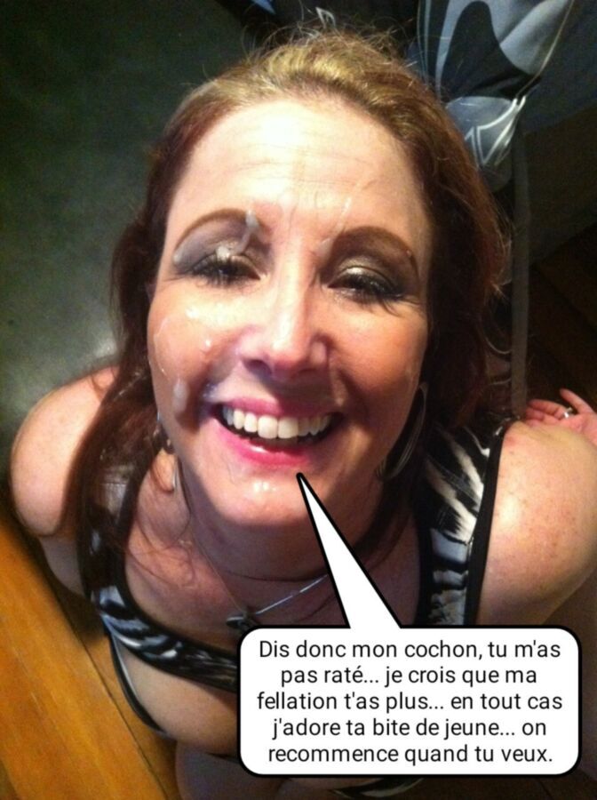 Free porn pics of French caption (français) cougar salope pour toi. 5 of 5 pics