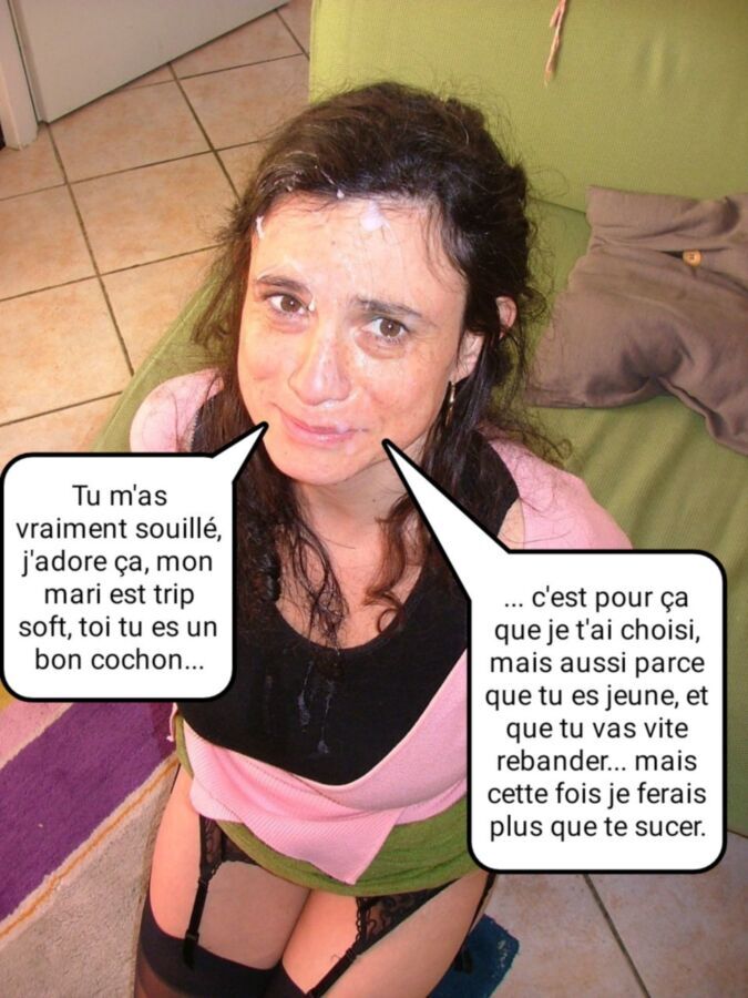 Free porn pics of French caption (français) cougar salope pour toi. 1 of 5 pics