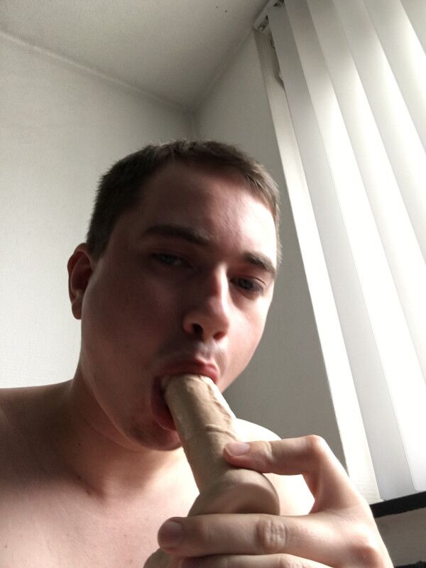 Free porn pics of Teen boy slut sucks a dildo and makes selfies 20 of 44 pics