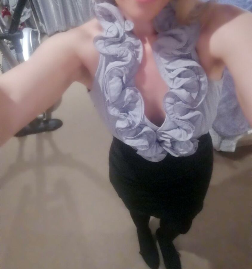Free porn pics of New Dress...What are your thoughts...my unshaven pussy! 3 of 12 pics