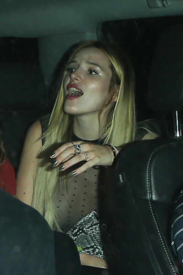 Free porn pics of Bella Thorne: See-thru, Braless with Big Tits, Pierced Nipples 23 of 31 pics