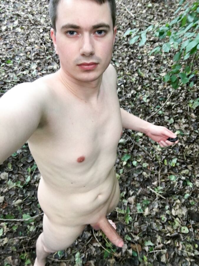 Free porn pics of Sexy teen boy makes selfies outdoor 1 of 25 pics