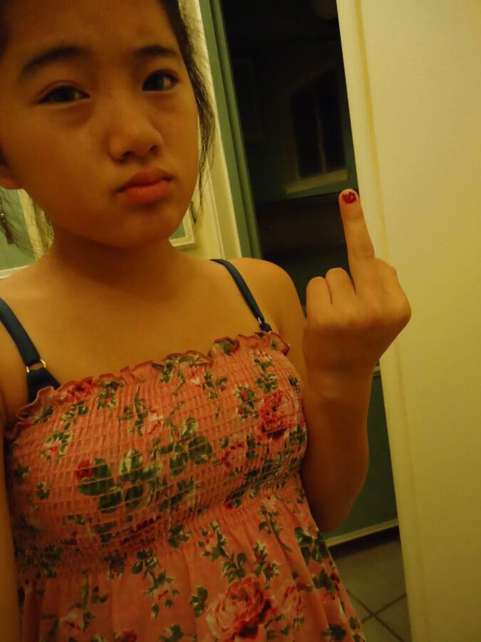 Free porn pics of Asian Middle Finger 10 of 64 pics