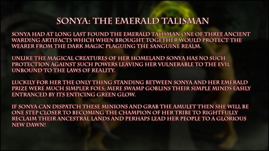 Free porn pics of Sonya, the emerald talisman 1 of 105 pics
