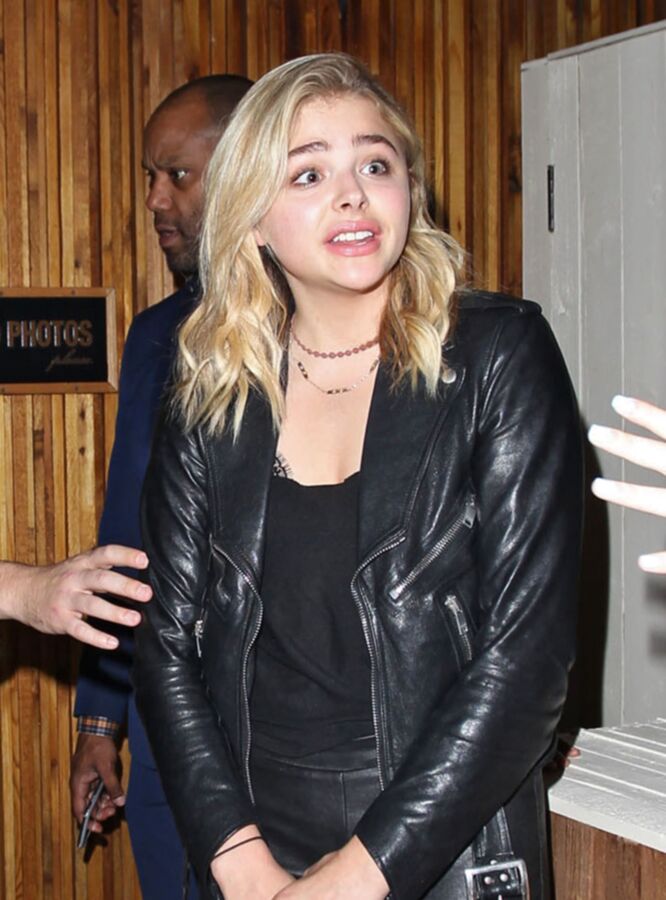 Free porn pics of Chloe Grace Moretz - Out in leather. 1 of 43 pics