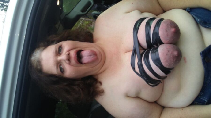 Free porn pics of bbw tits bound with tape and punctured 21 of 29 pics