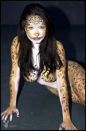 Free porn pics of Katalina Verdin leopard body paint 19 of 32 pics