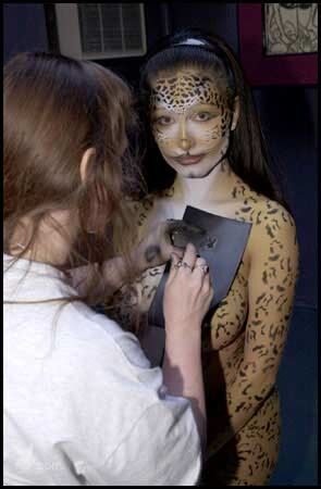 Free porn pics of Katalina Verdin leopard body paint 9 of 32 pics