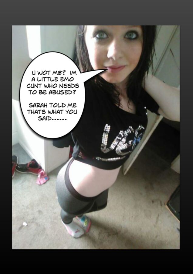 Free porn pics of Some emo bitch with CAPTIONS 8 of 13 pics