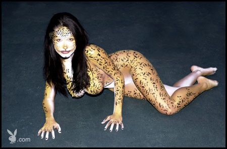 Free porn pics of Katalina Verdin leopard body paint 20 of 32 pics