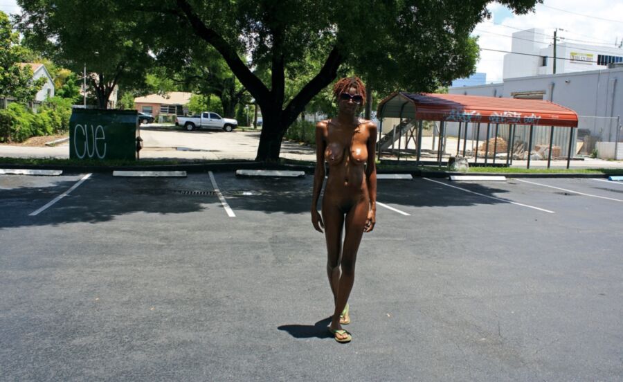 Free porn pics of Black Woman Naked in Public 10 of 29 pics