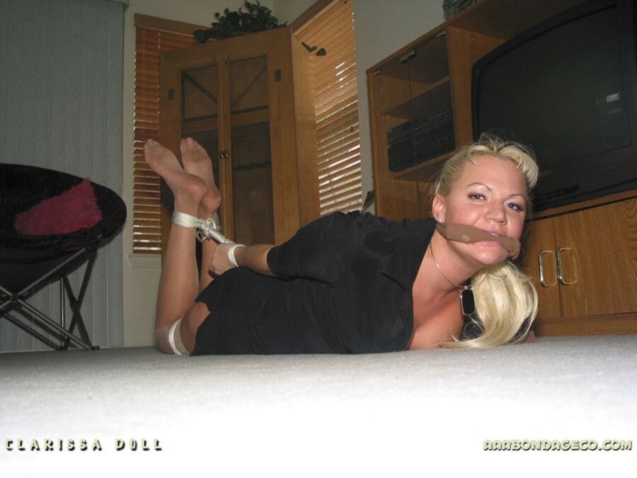 Free porn pics of Clarissa Doll - Bound And Hogtied On Floor 19 of 35 pics