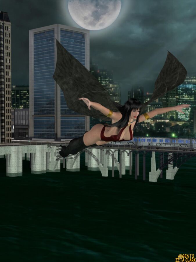 Free porn pics of Vampirella arrives in Gotham City 2 of 47 pics