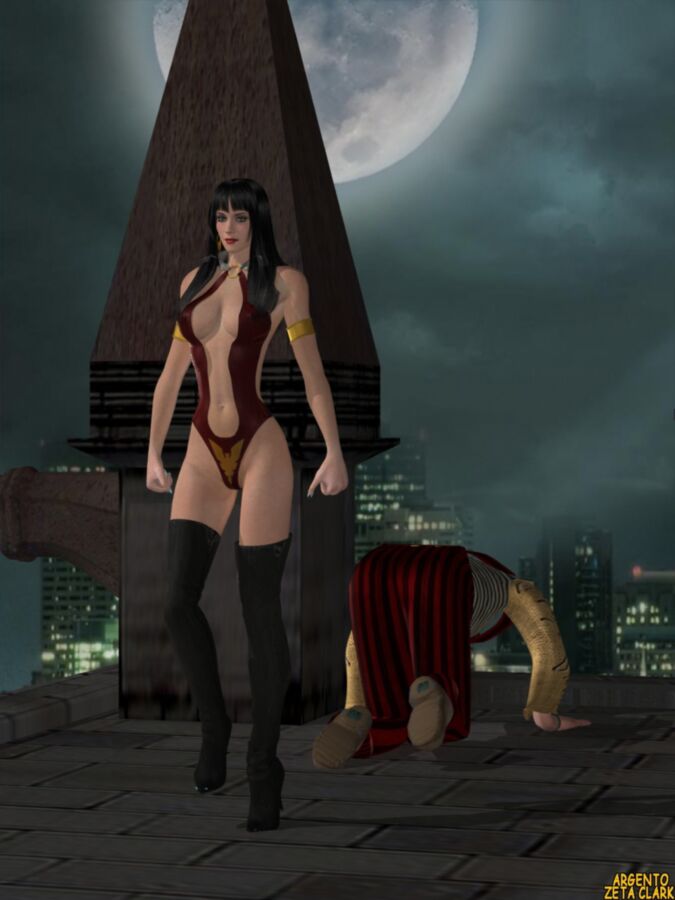 Free porn pics of Vampirella arrives in Gotham City 10 of 47 pics