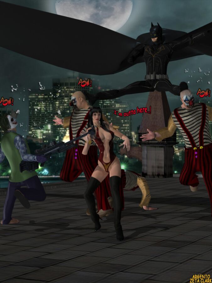 Free porn pics of Vampirella arrives in Gotham City 14 of 47 pics