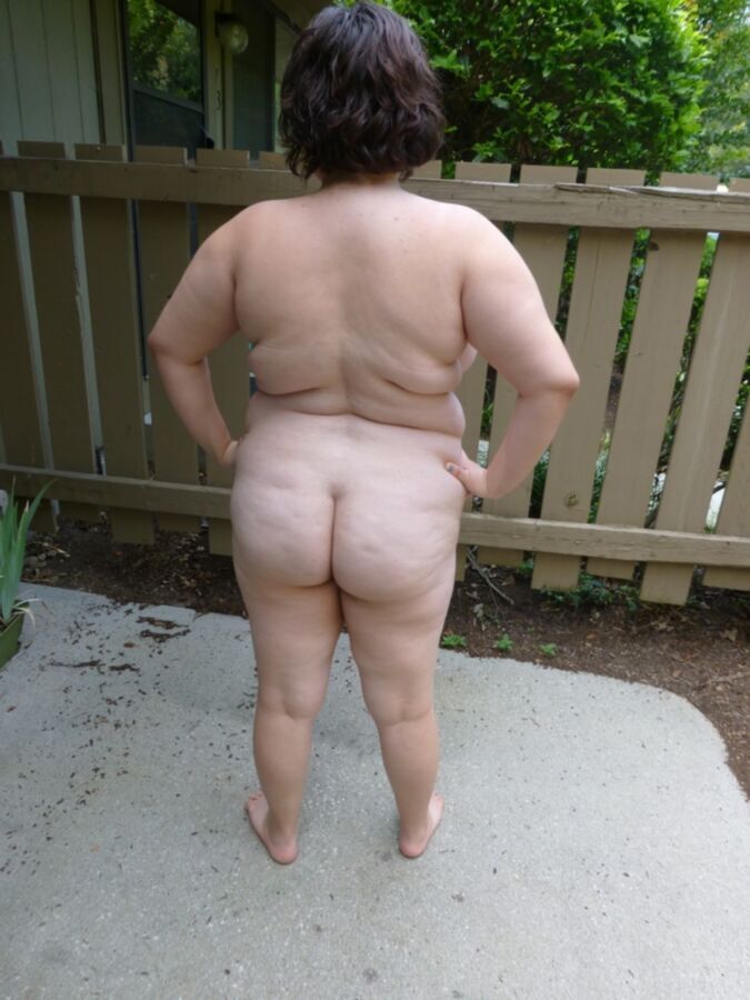 Free porn pics of BBW Nudist Naked Outside, Public Nudity 24 of 29 pics