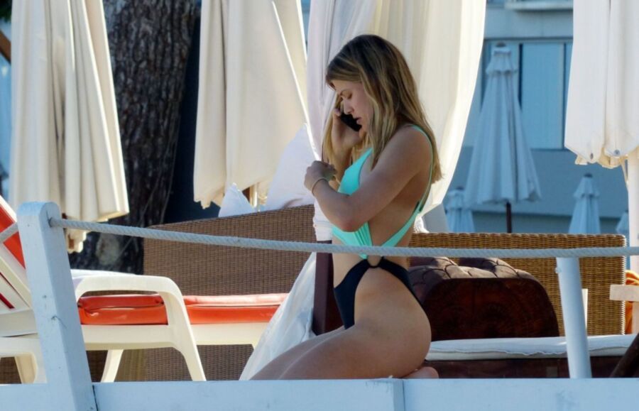 Free porn pics of Eugenie Bouchard in thong swimsuit 15 of 18 pics