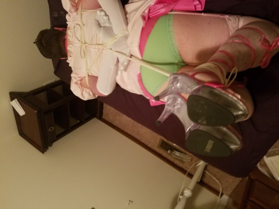 Free porn pics of Sissy Princess Trussed up 5 of 6 pics