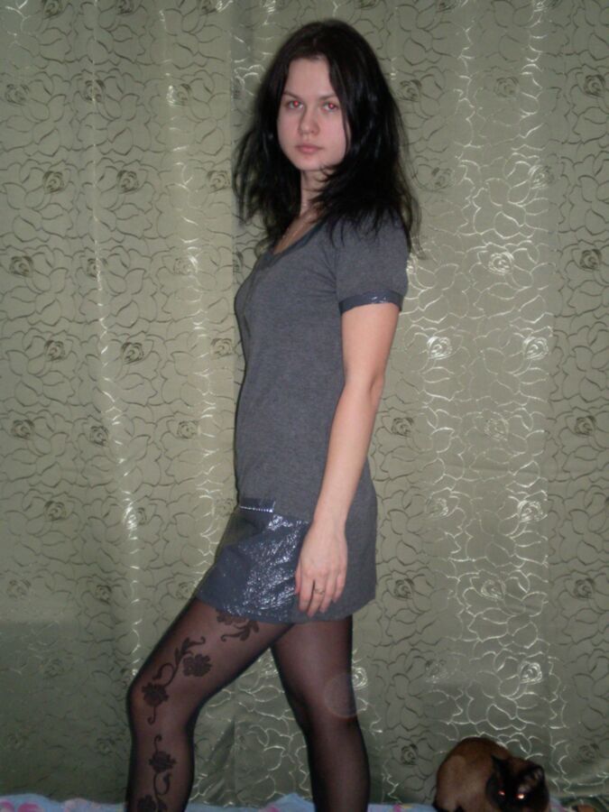 Free porn pics of Me in grey pantyhose 20 of 55 pics