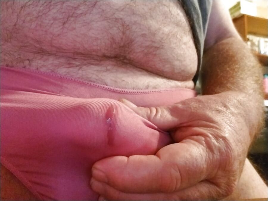 Precum panties grannies twink