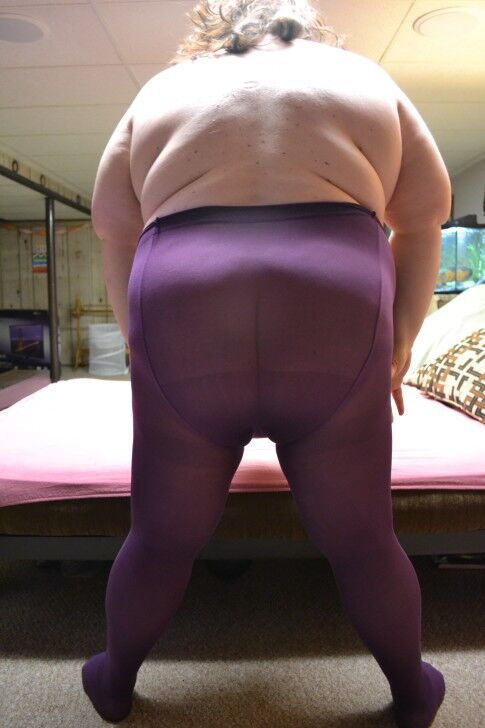 Free porn pics of Kristy wearing a Purple PANTYHOSE 15 of 29 pics