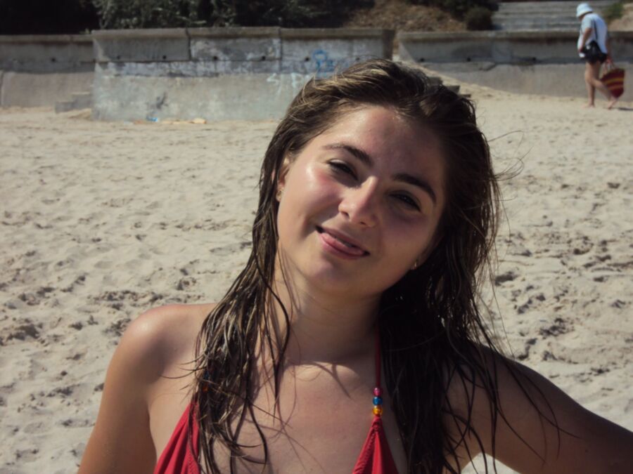 Free porn pics of Girl at costinesti beach 10 of 17 pics