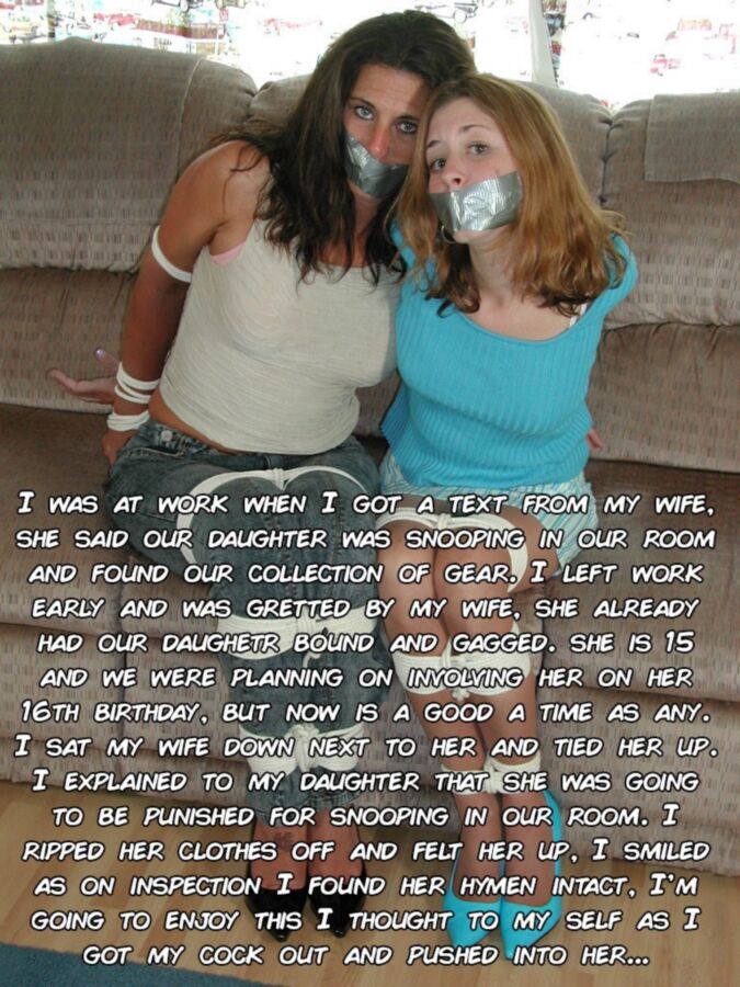 Free porn pics of Incest Bondage Captions 6 of 15 pics