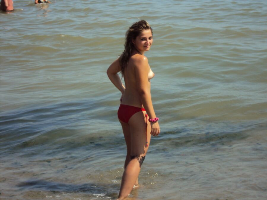 Free porn pics of Girl at costinesti beach 3 of 17 pics