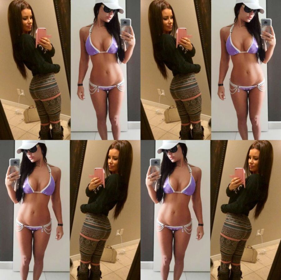 Free porn pics of Sarka Kantorova Strips Down To Purple Thong Bikini 9 of 15 pics