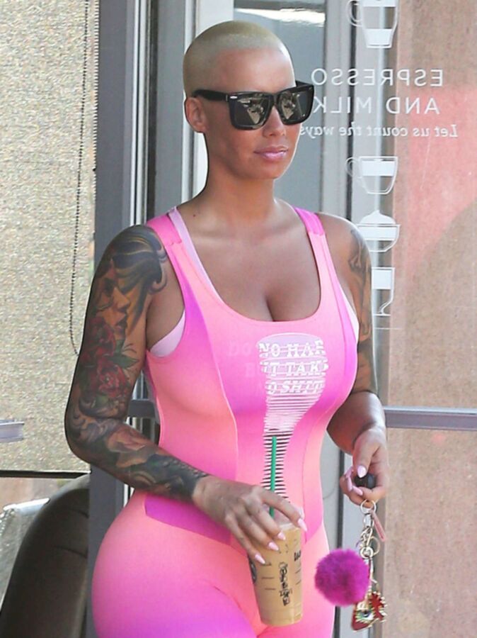 Free porn pics of Amber Rose hot in pink 13 of 18 pics
