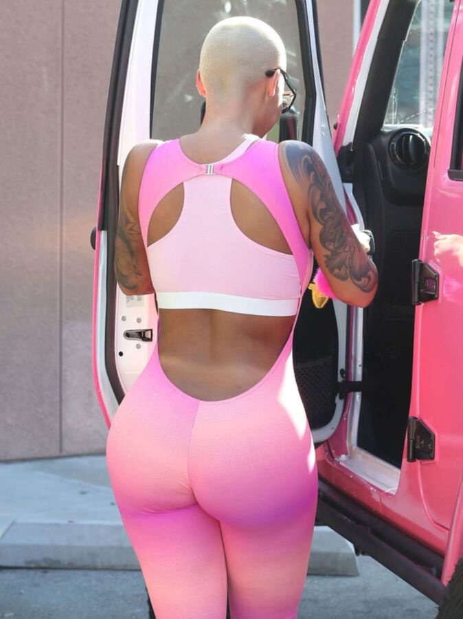 Free porn pics of Amber Rose hot in pink 7 of 18 pics